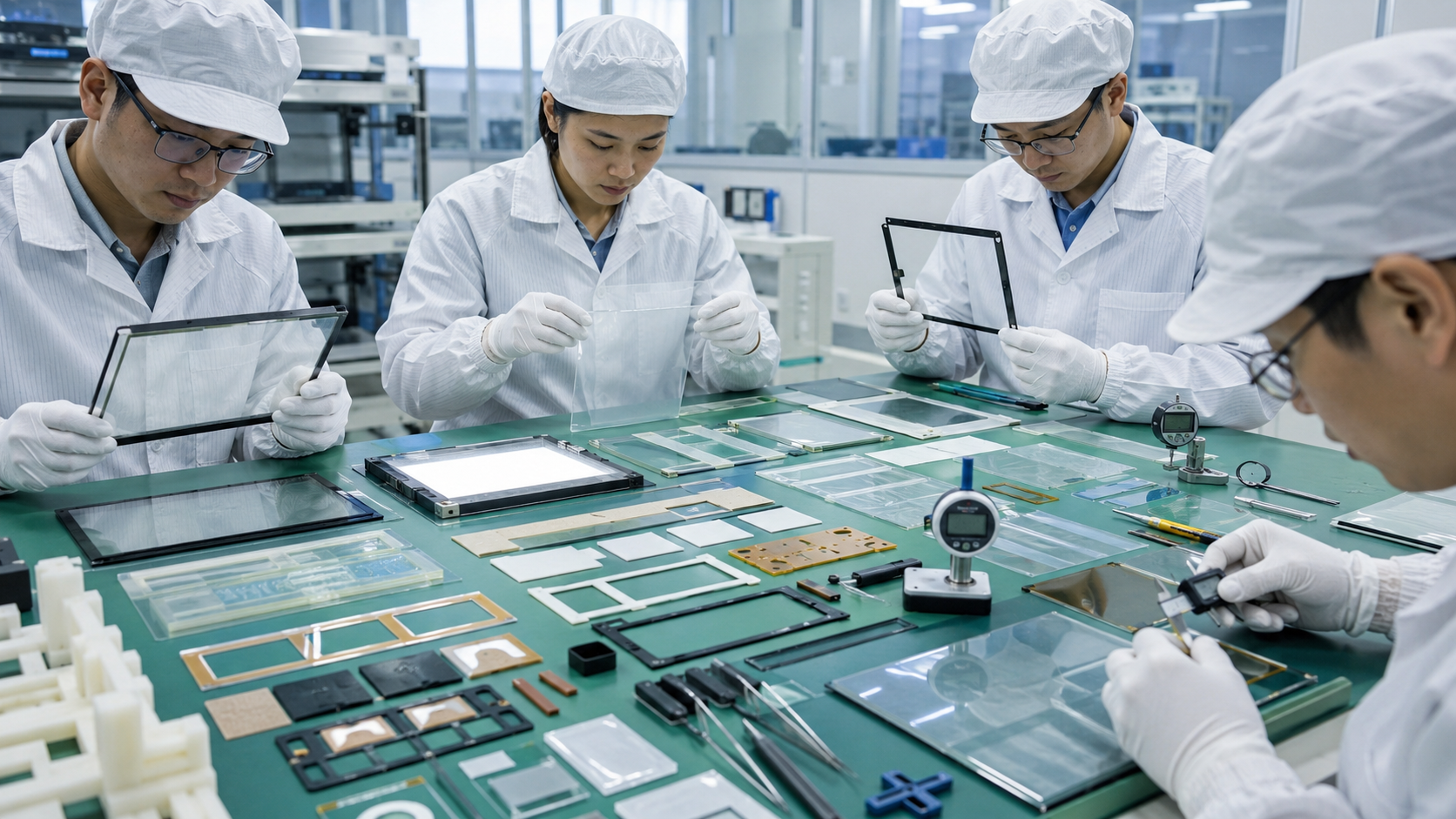 OEM engineering review of OCA optical adhesive and display module materials
