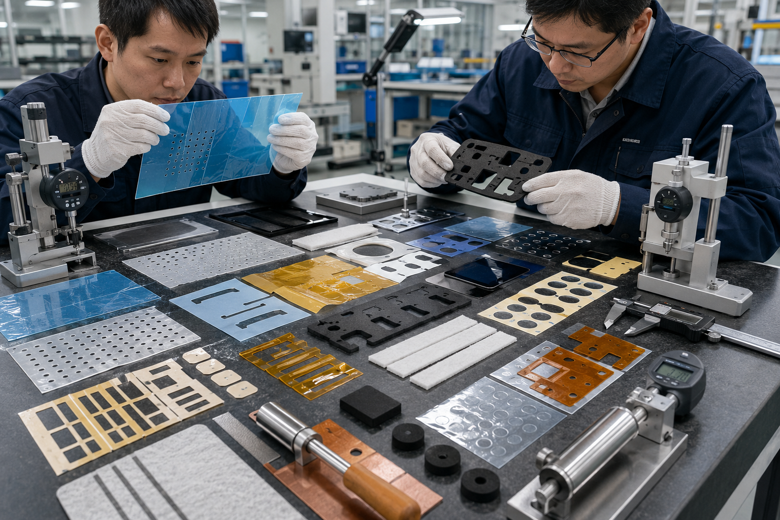 OEM engineering review of perforated and die cut foam film tape and rubber components