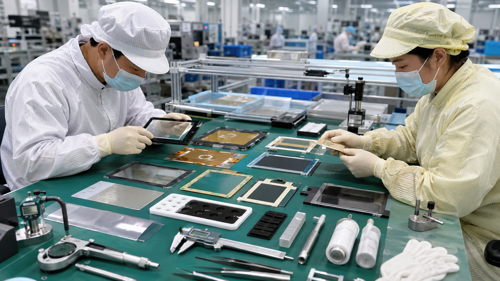 OEM engineering review of die cut display films and adhesive materials
