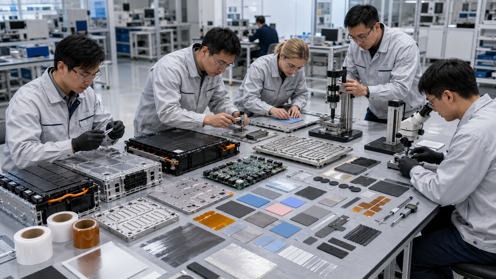 OEM engineering review of EV battery thermal pads insulation films and graphite sheets