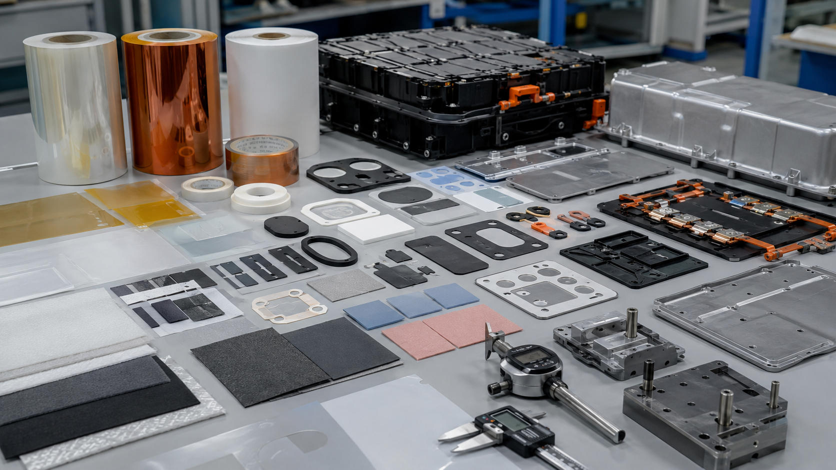 Precision die cut parts for OEM assembly