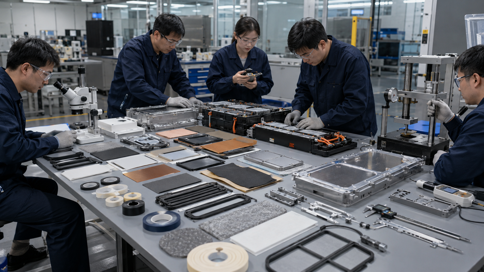 OEM engineering review of EV battery die cut sealing insulation and thermal solutions