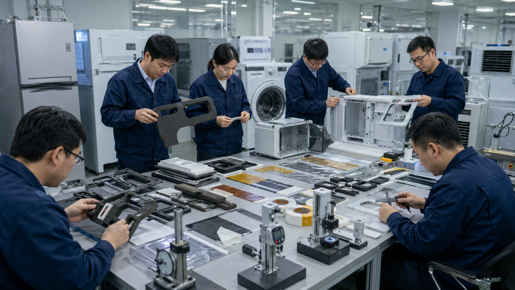 OEM engineering review of appliance die cut gaskets and adhesive assembly components