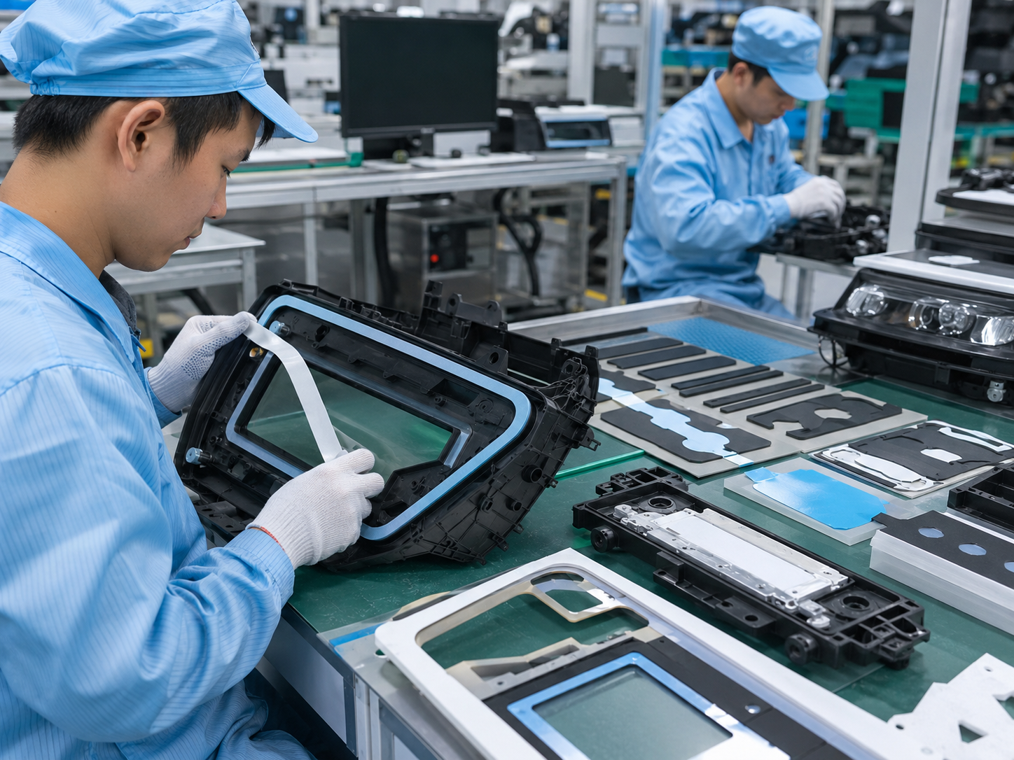 OEM automotive assembly using die cut parts