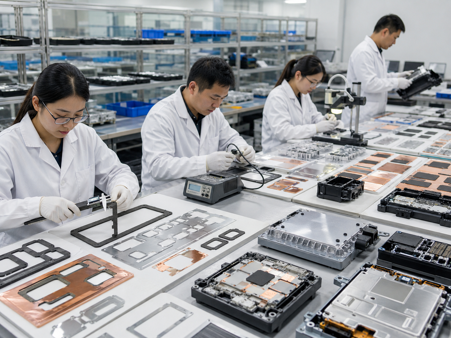 Quality inspection of automotive die cut EMI shielding gaskets