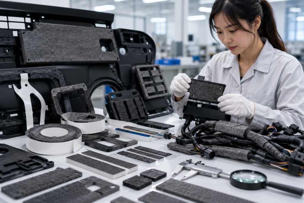 Non-Woven Felt Pads for Automotive NVH, Cushioning, and Noise Reduction