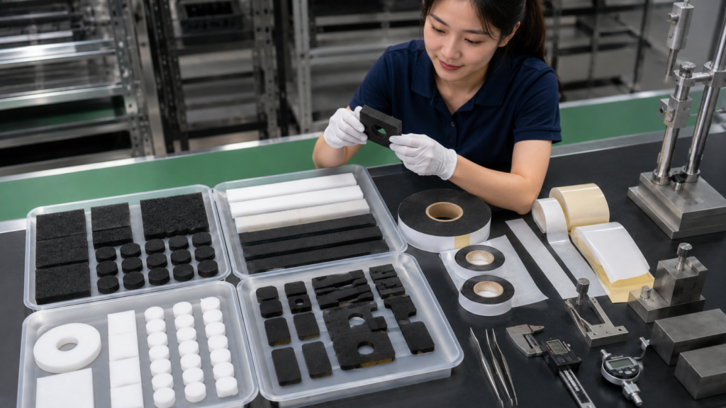 Custom Die-Cut Acoustic Foam Pads for OEM Sound Absorption Applications