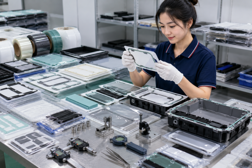 Custom Adhesive Tape Components for EV Battery and Energy Storage Assembly