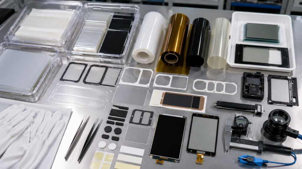 How to Choose Die Cut Optical Films, OCA, and Adhesive Parts for Display Modules