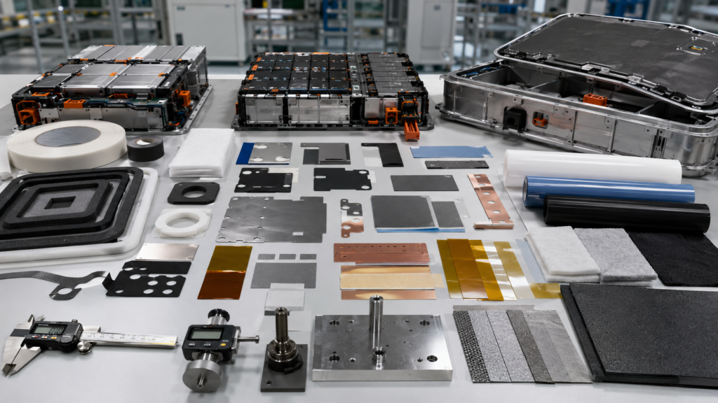 What Die Cut Materials Are Used in EV Battery Packs and Modules?