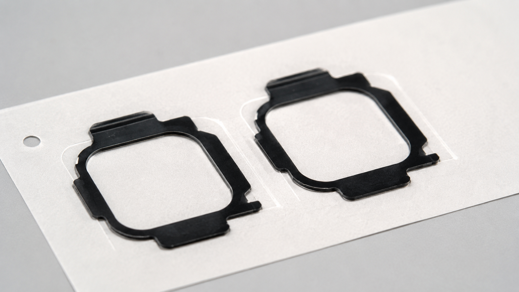 Adhesive bleed risk in precision die-cut camera module adhesive parts