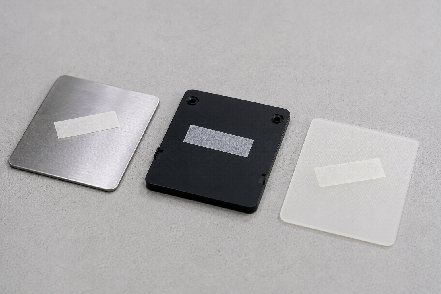 Adhesive tape bonding evaluation on different OEM substrate surfaces