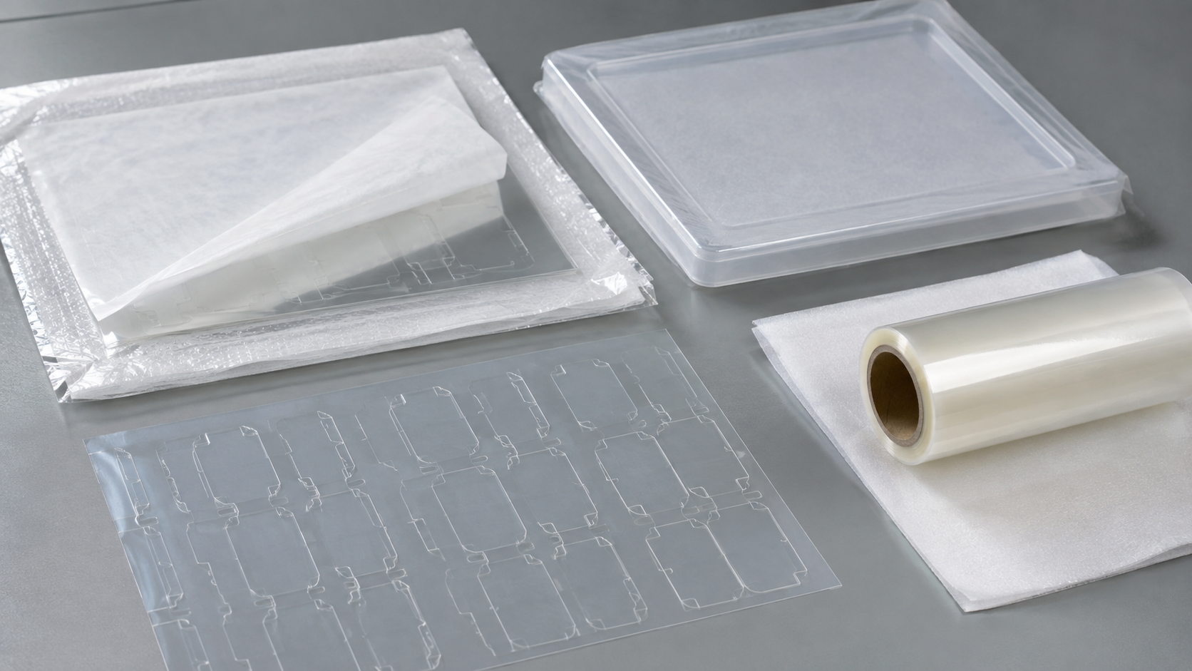 Packaging of liner-backed optical protective film parts