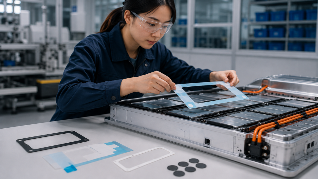 What Types of Die-Cut Components Are Used in EV Batteries?
